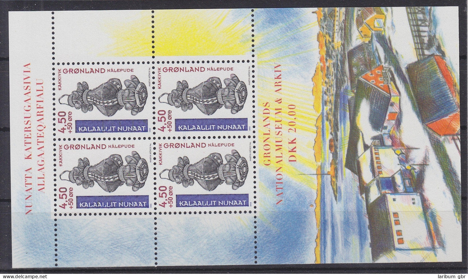 Grönland Block 16 Mit 335 Postfrisch Nationalmuseum, MNH #RA846 - Sonstige & Ohne Zuordnung