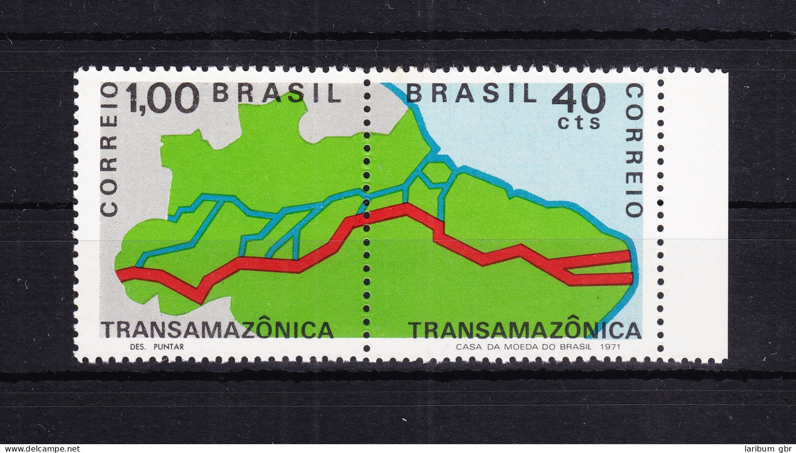 Brasilien 1283-1284 Postfrisch Als Paar, Bau Trans-Amazonas-Straße #RF800 - Otros & Sin Clasificación