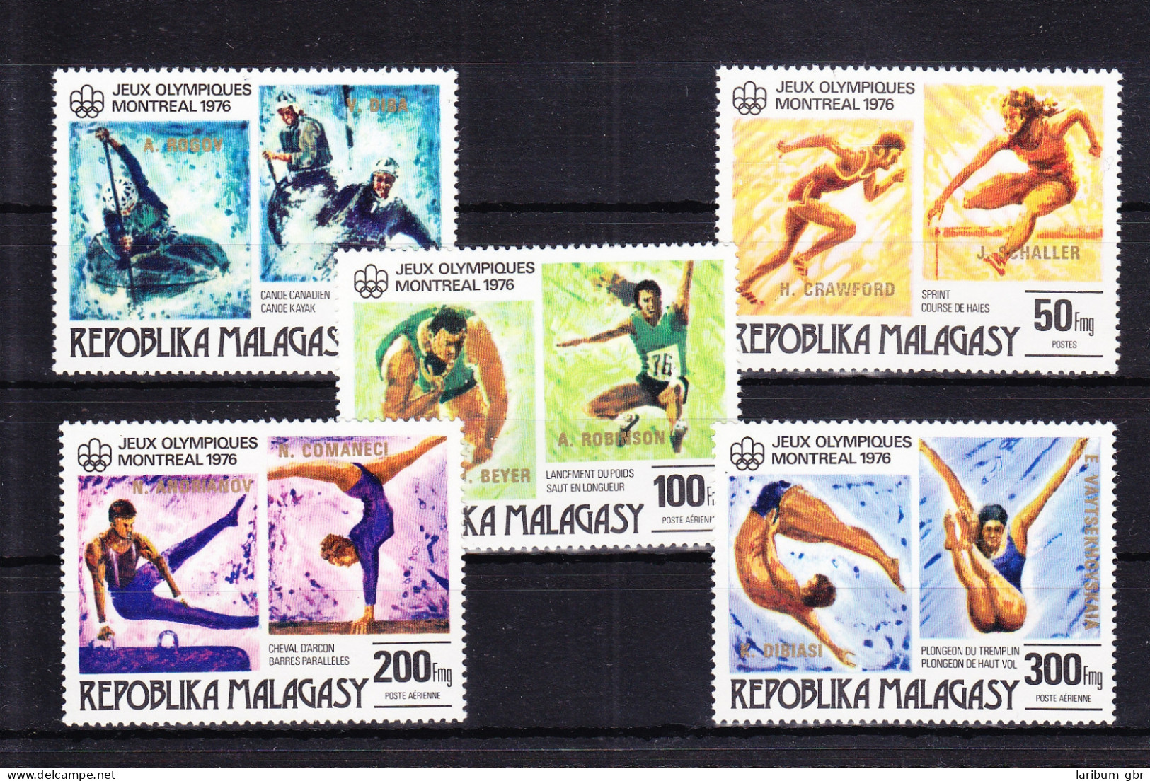 Madagaskar 822-826 Postfrisch Olympische Sommerspiele #RG247 - Madagaskar (1960-...)
