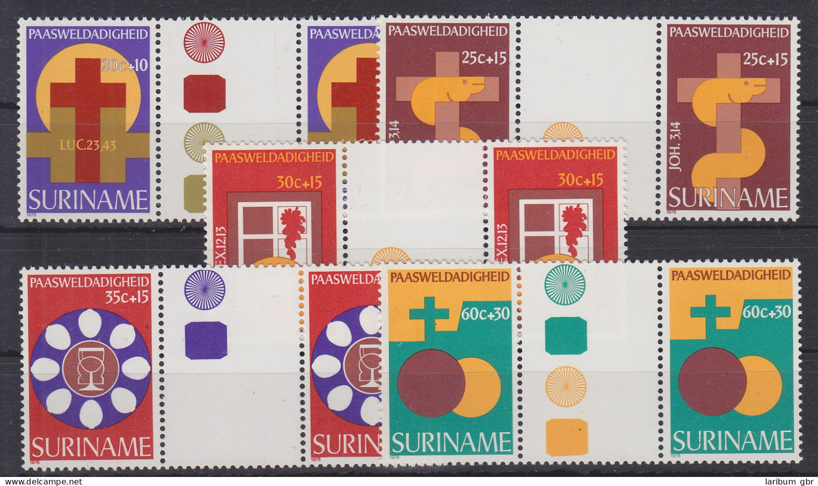 Suriname 818-822 Postfrisch MNH, Ostern Easter #RA011 - Suriname