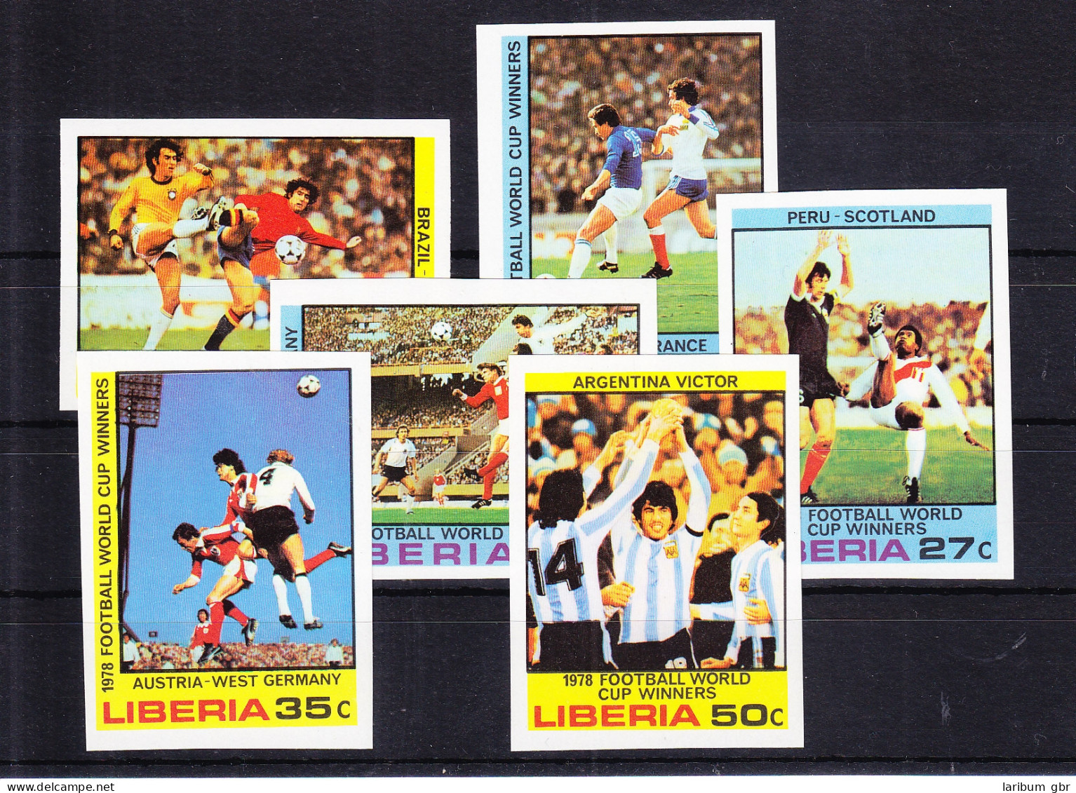 Liberia 1075B-1080B Postfrisch Fußball WM 1978 Argentinien #RH576 - Liberia