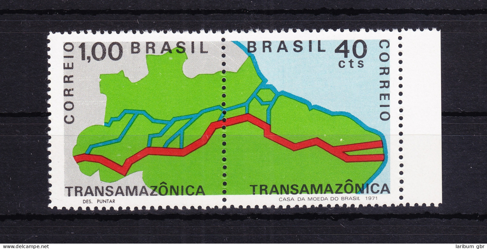 Brasilien 1283-1284 Postfrisch Als Paar, Bau Trans-Amazonas-Straße #RF799 - Otros & Sin Clasificación