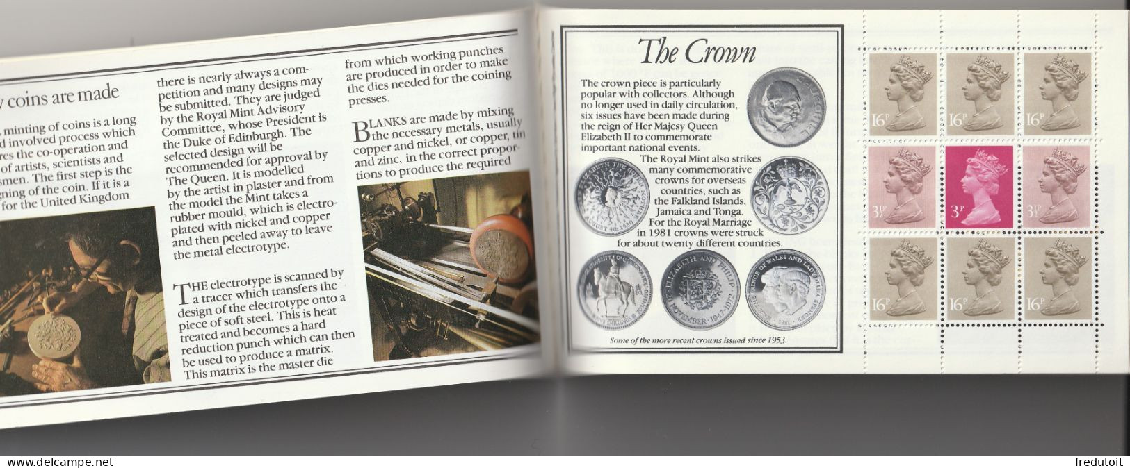 GRANDE BRETAGNE - CARNET De PRESTIGE - N°C1075b ** (1983) "Histoire De La Royal Mint" - Carnets