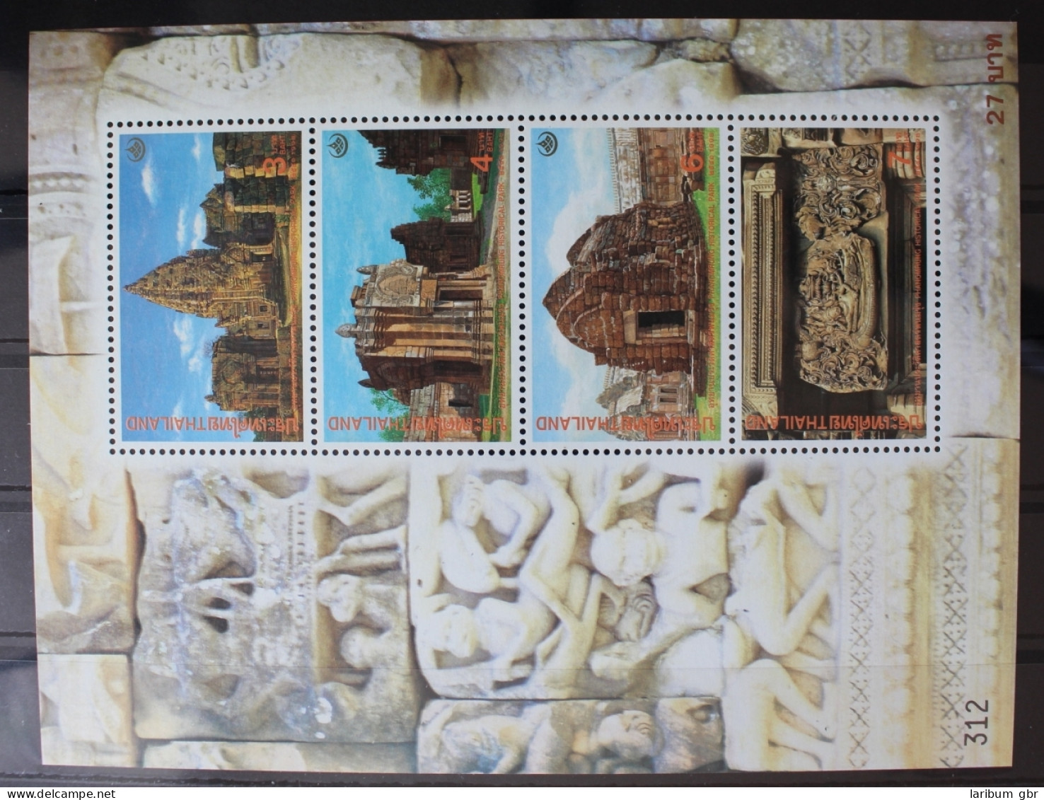 Thailand Block 108 Mit 1843-1846 Postfrisch Tempel #RJ485 - Thailand