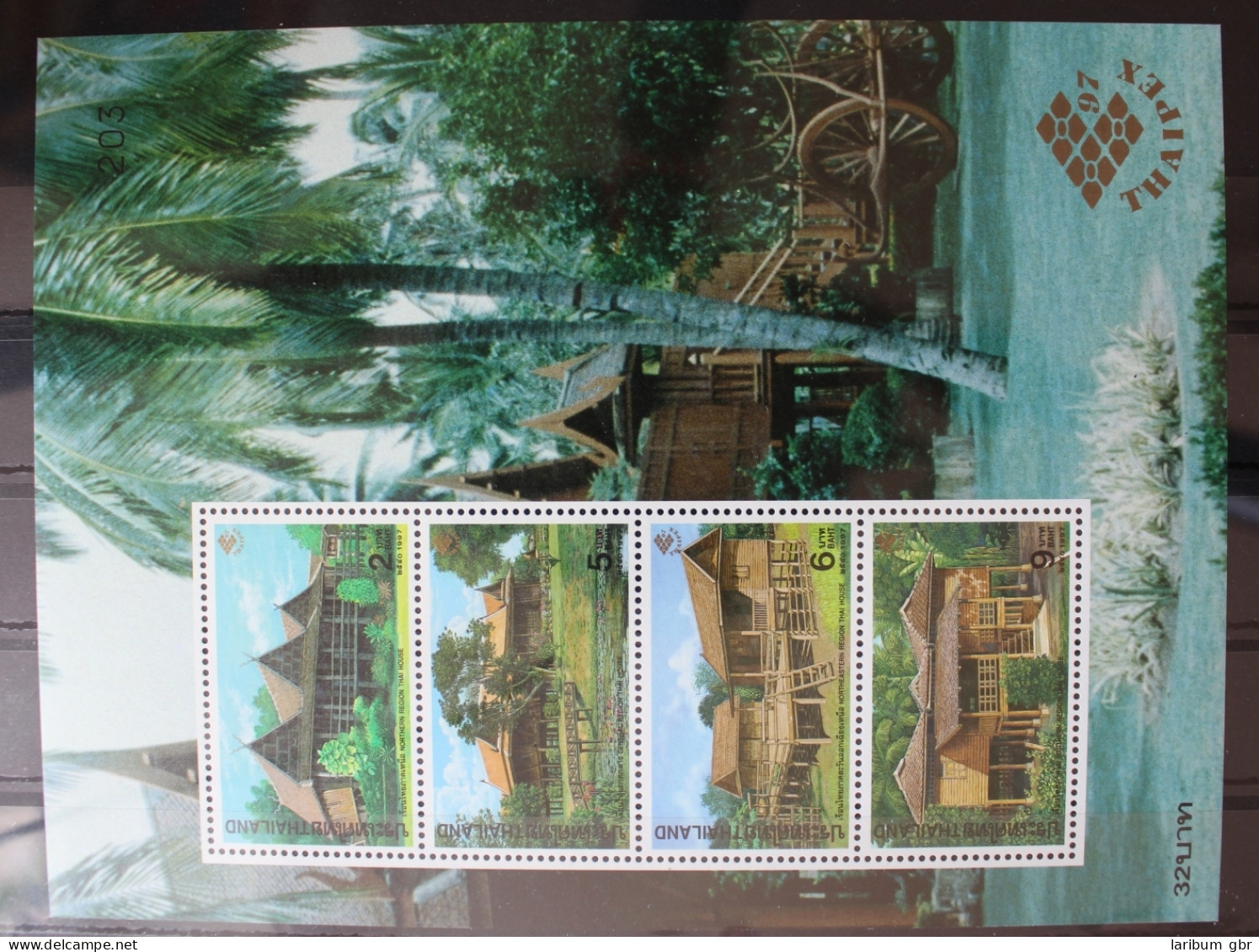 Thailand Block 102A Mit 1791-1794 Postfrisch Hütten #RJ478 - Thailand