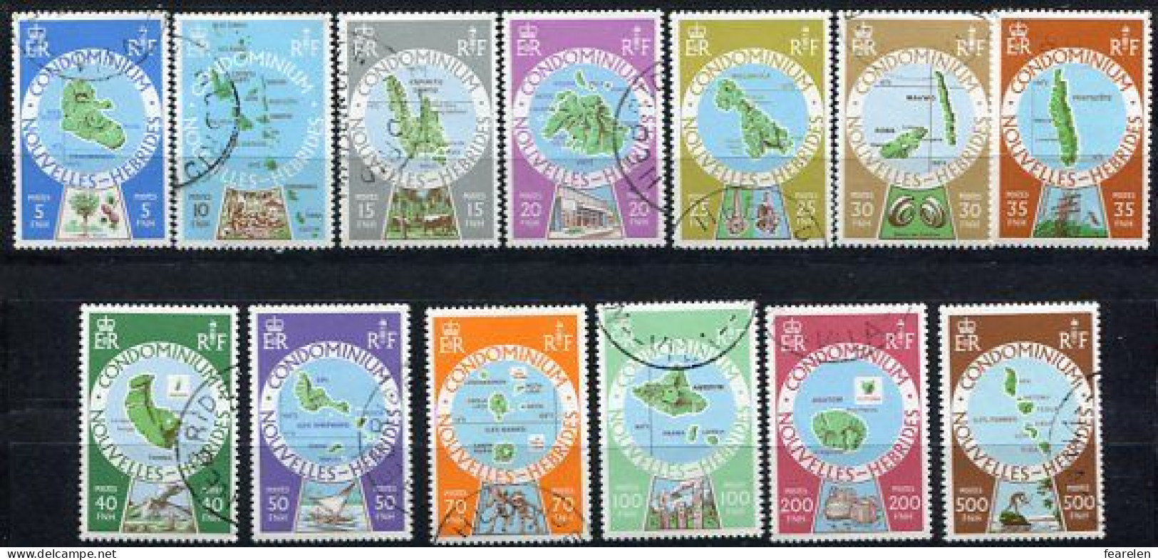 Colonie Française, Nouvelles- Hébrides N°495/507 Oblitérés, Qualité Très Beau - Used Stamps