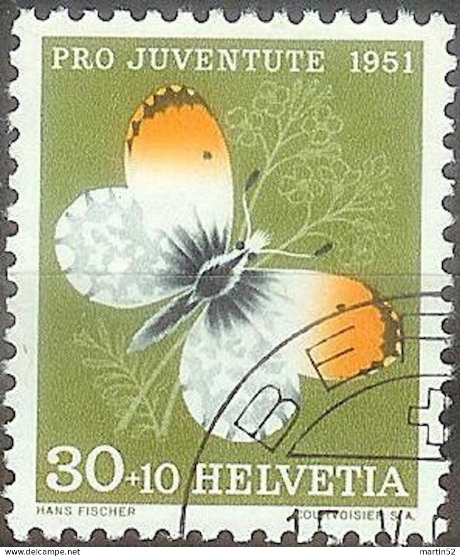 Schweiz Suisse Pro Juventute 1951: Aurora Zu WI 141 Mi 564 Yv 515 Mit Eck-Stempel BERN 15.V.52 (Zu CHF 15.00) - Gebraucht