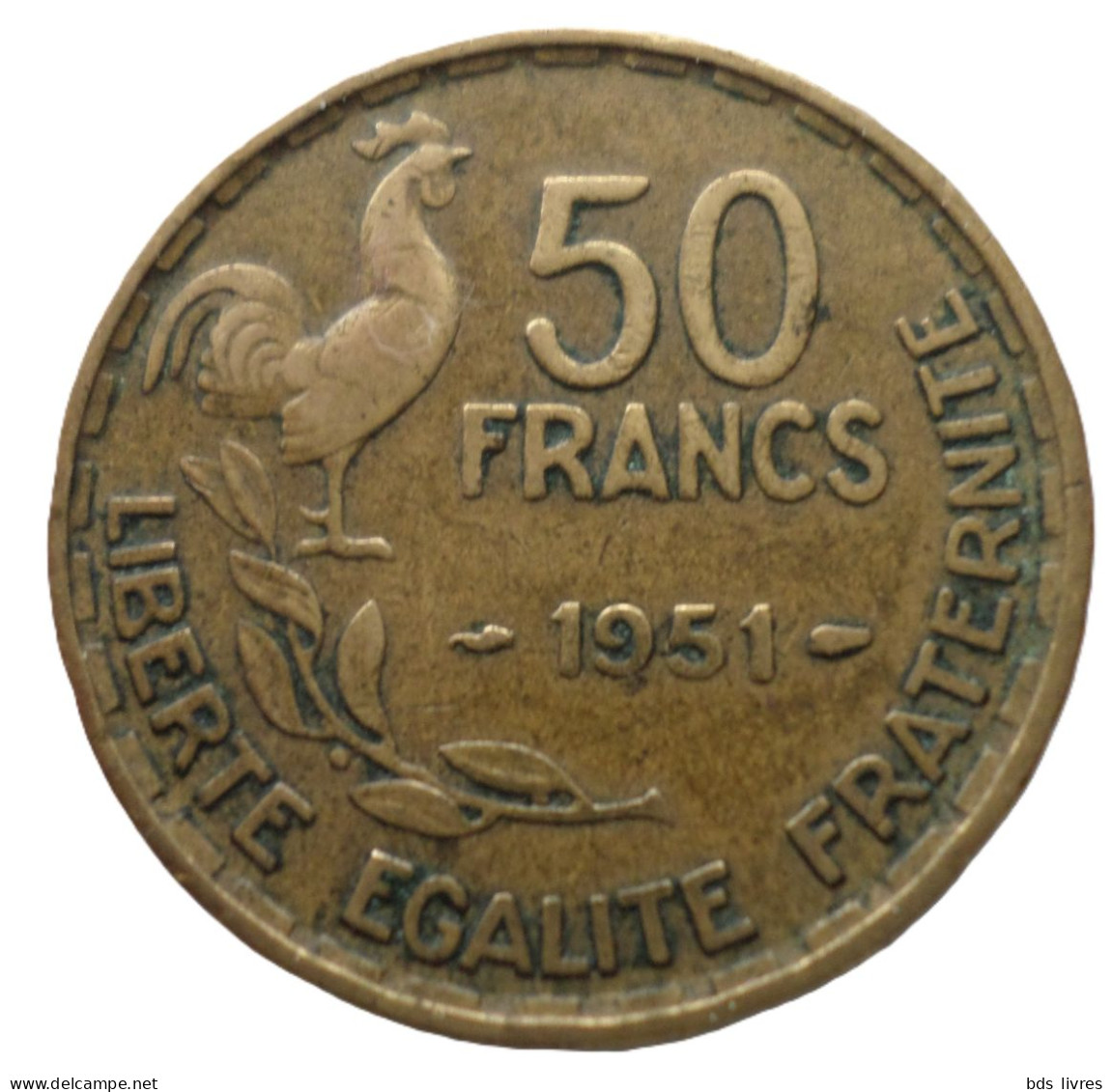 FRANCE.... 50 Francs Guiraud 1951  - Pièce Non Nettoyée Et Patinée (voir Images) - 50 Francs