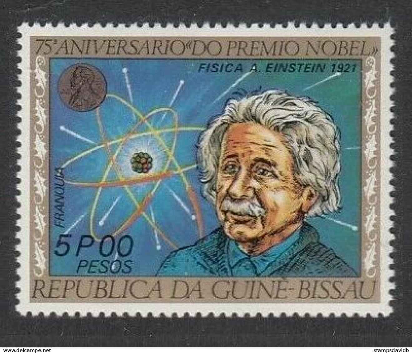 1977 Guinea-Bissau 427 Nobel Laureates / Albert Einstein - Nobelprijs