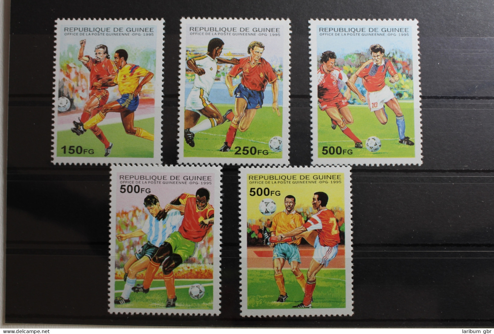 Guinea 1555-1559 Postfrisch Fußball WM 1998 #RK444 - Guinée (1958-...)