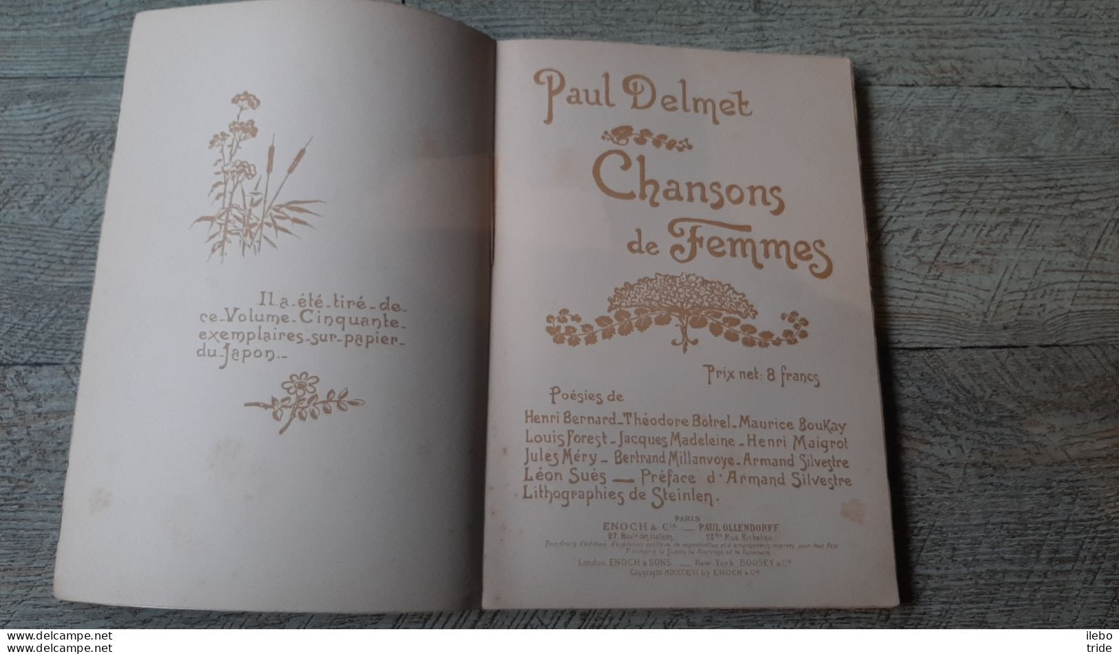 Chansons De Femmes Paul Delmet Poésies Mises En Musique Illustré Steinlen Partitions Partition - Musique