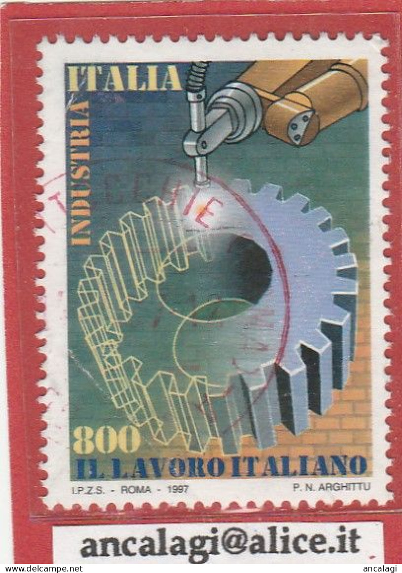 USATI ITALIA 1997 - Ref.0774 "IL LAVORO ITALIANO " 1 Val. - - 1991-00: Used