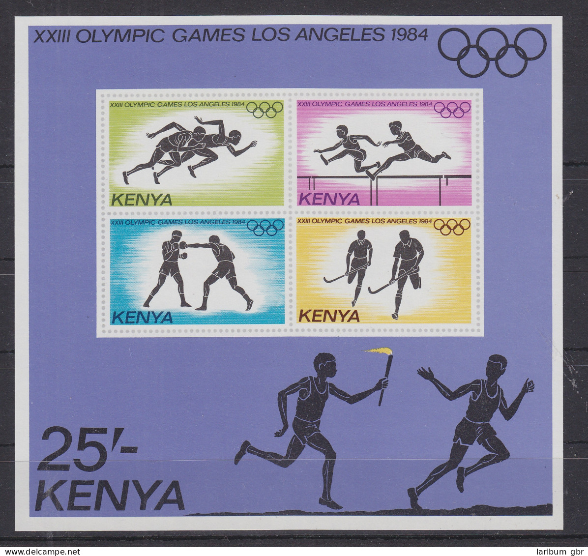 Kenia Block 23 Postfrisch Olympische Spiele #RN969 - Kenya (1963-...)
