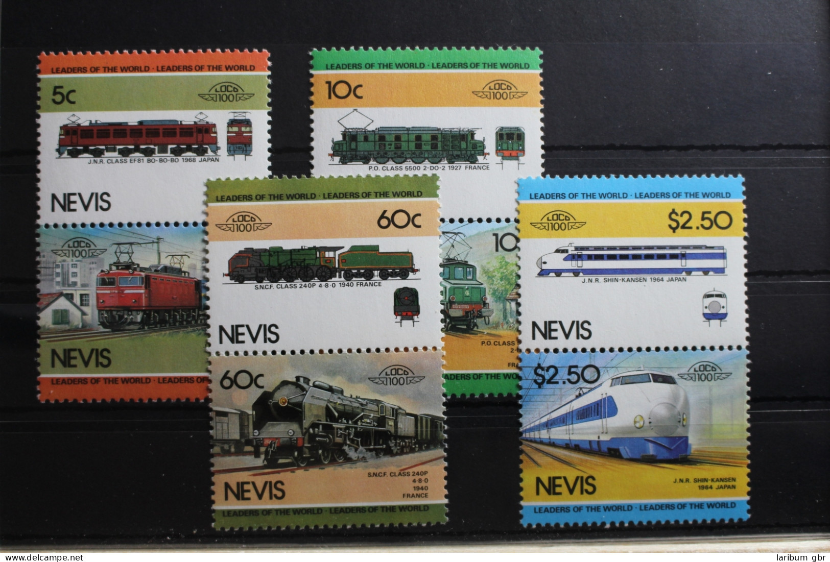 Nevis 202-209 Postfrisch Eisenbahn #RX603 - St.Kitts-et-Nevis ( 1983-...)