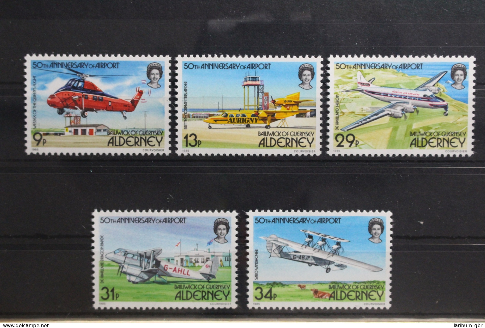 Großbritannien Alderney 18-22 Postfrisch #TE756 - Airplanes