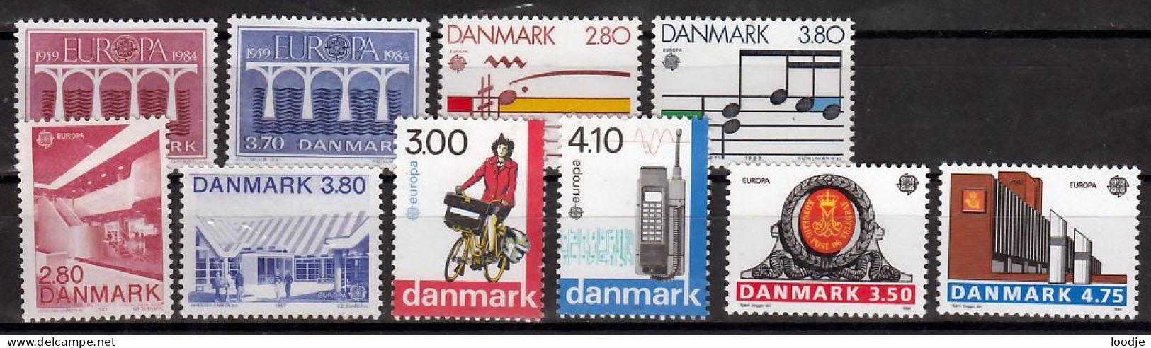Denemarken Europa Cept Jaren 80 Div. Postfris - Unused Stamps