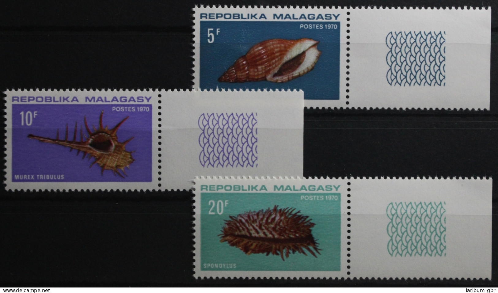 Madagaskar 618-620 Postfrisch Meeresschnecken #TL805 - Madagascar (1960-...)