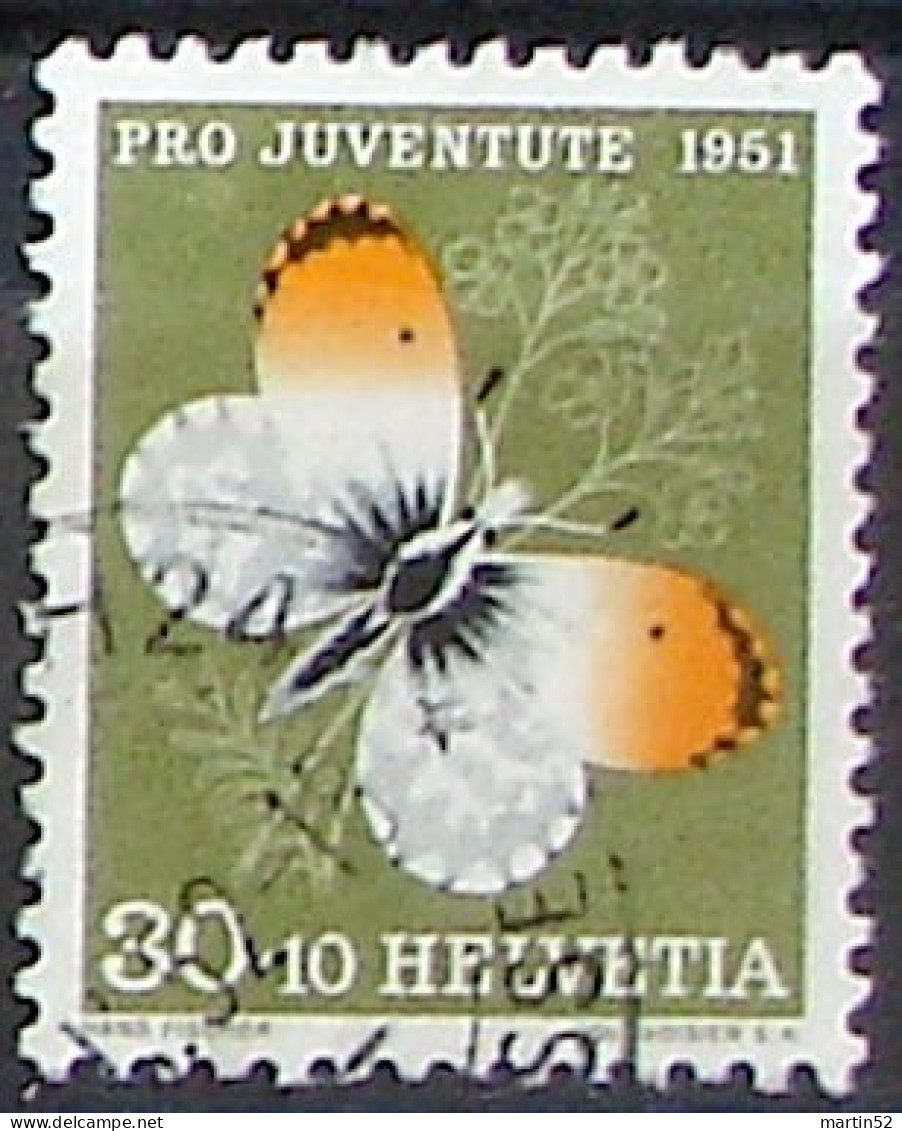 Schweiz Suisse Pro Juventute 1951: Aurora Zu WI 141 Mi 564 Yv 515 Mit Eck-Stempel ZÜRICH 24 ?.II.52 (Zu CHF 15.00) - Used Stamps