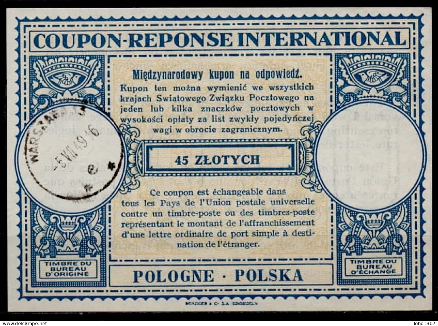 POLOGNE POLAND 1937-2023  Collection Of 18 International Reply Coupon Reponse Antwortschein IRC IAS  See List And Scans - Enteros Postales