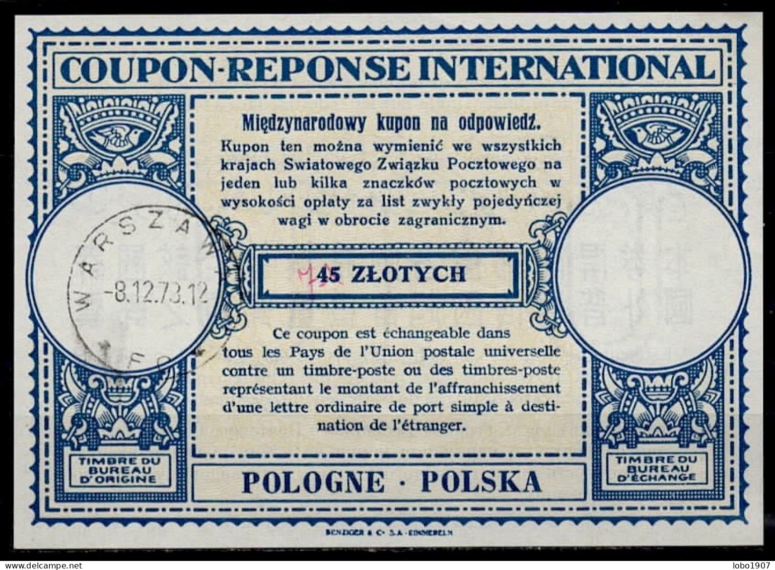 POLOGNE POLAND 1937-2023  Collection of 18 International Reply Coupon Reponse Antwortschein IRC IAS  see list and scans