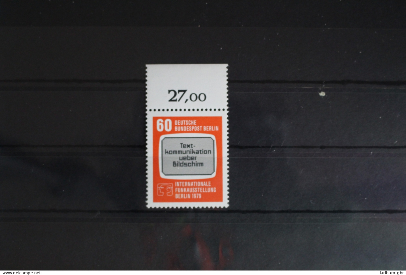 Berlin 600 Postfrisch Oberrand #SR571 - Sonstige & Ohne Zuordnung