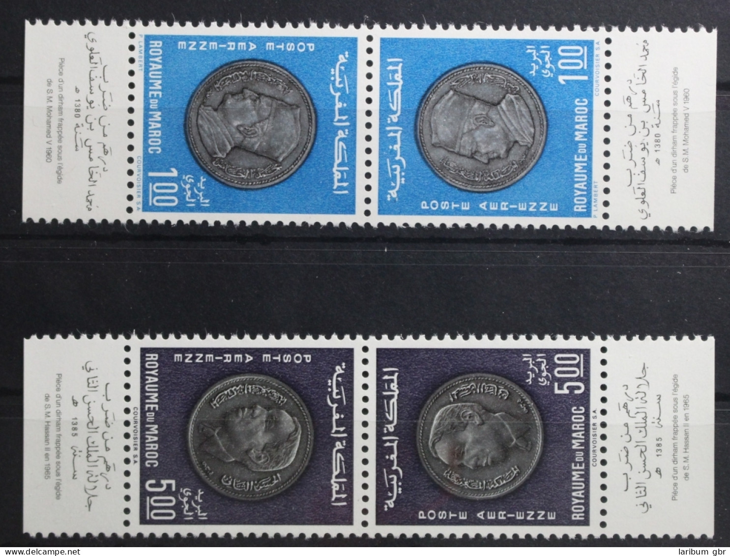 Marokko 648-649 Postfrisch Kehrdruckpaare #TL821 - Morocco (1956-...)