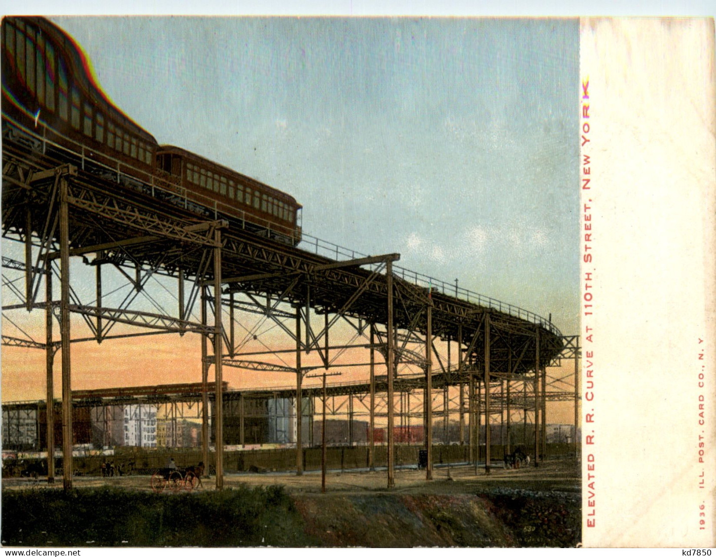 New York - Elevated RR Curve - Autres & Non Classés