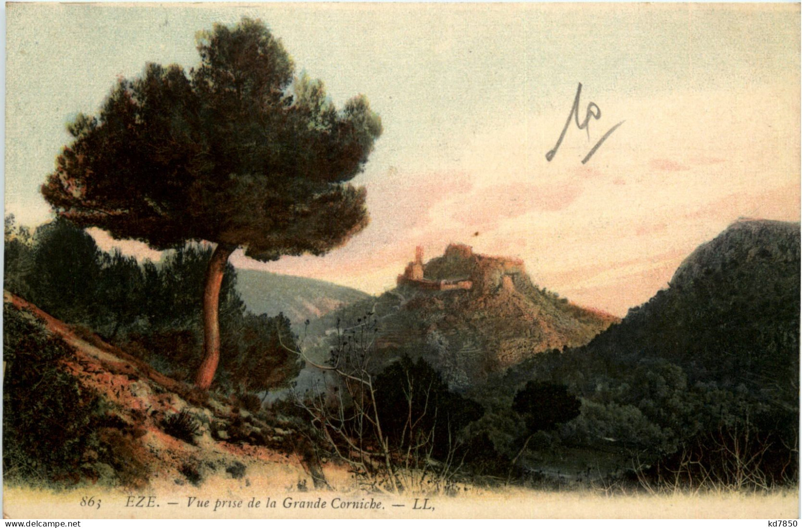 Eze, Vue Prise De La Grande Corniche - Eze