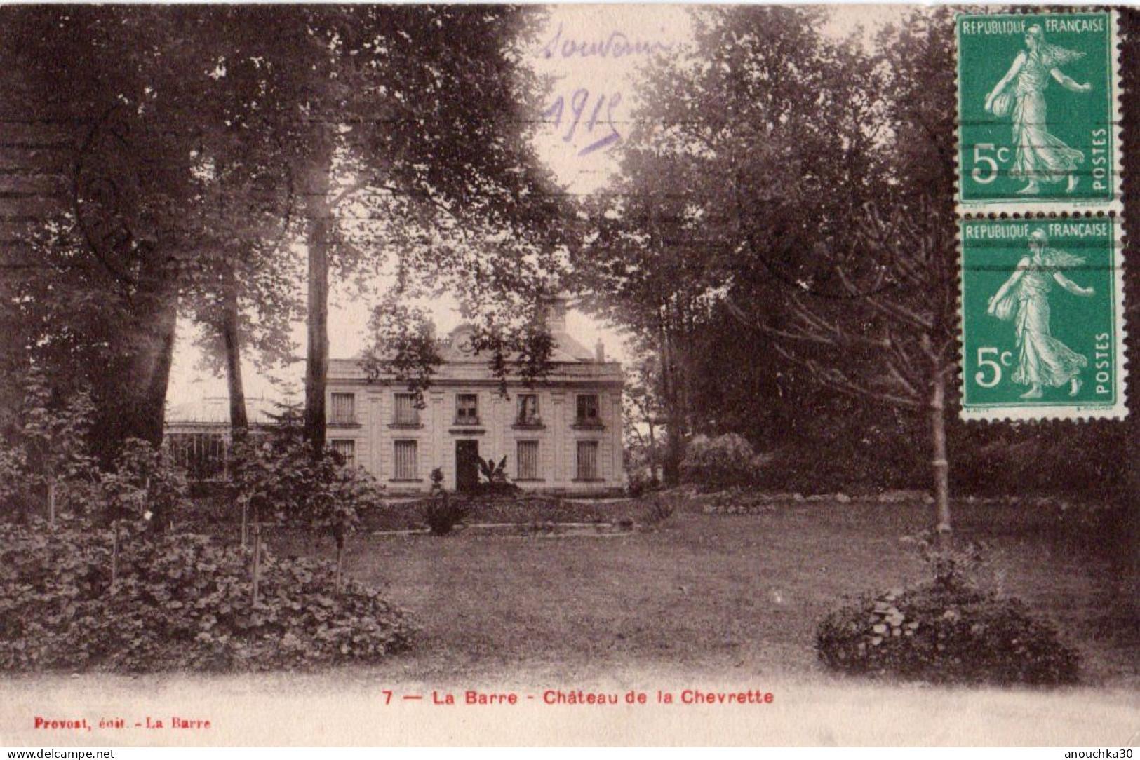 95   CPA  LA BARRE CHÂTEAU DE LA CREVETTE - Autres & Non Classés