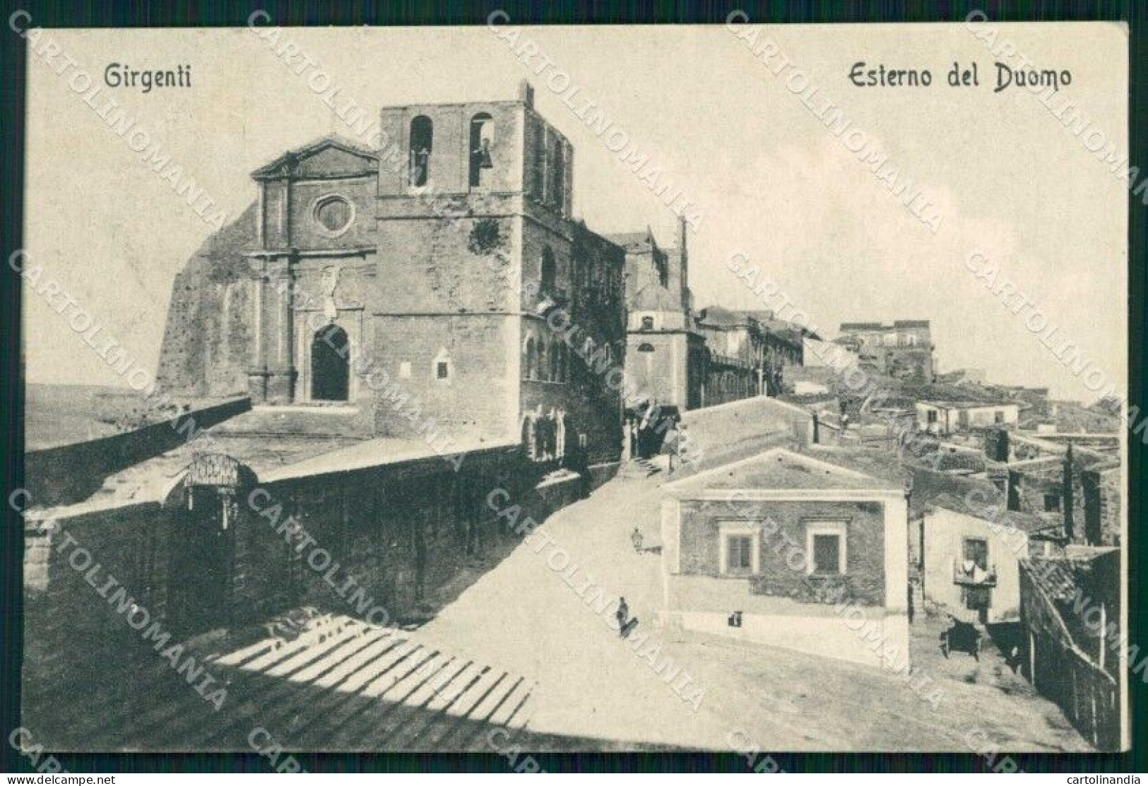 Agrigento Città Esterno Del Duomo Cartolina RB5492 - Agrigento