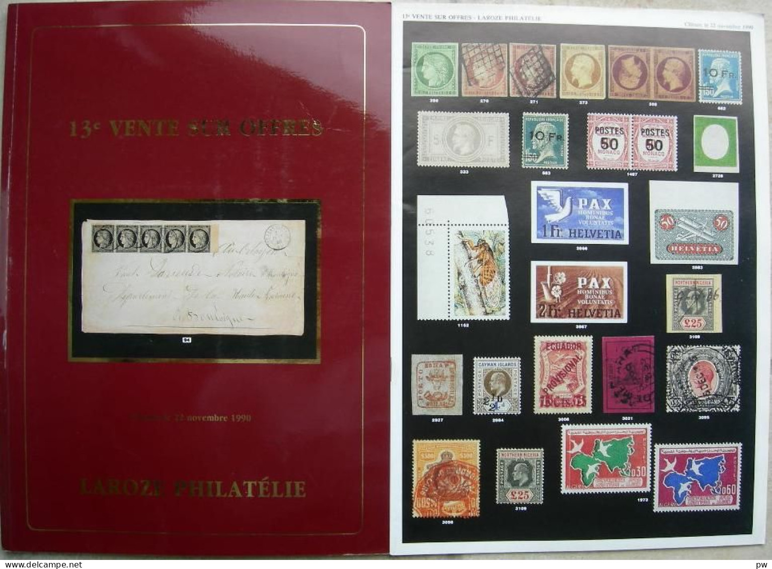 VENTES LAROZE 1990 1 CATALOGUE DE VENTE - Catalogues For Auction Houses