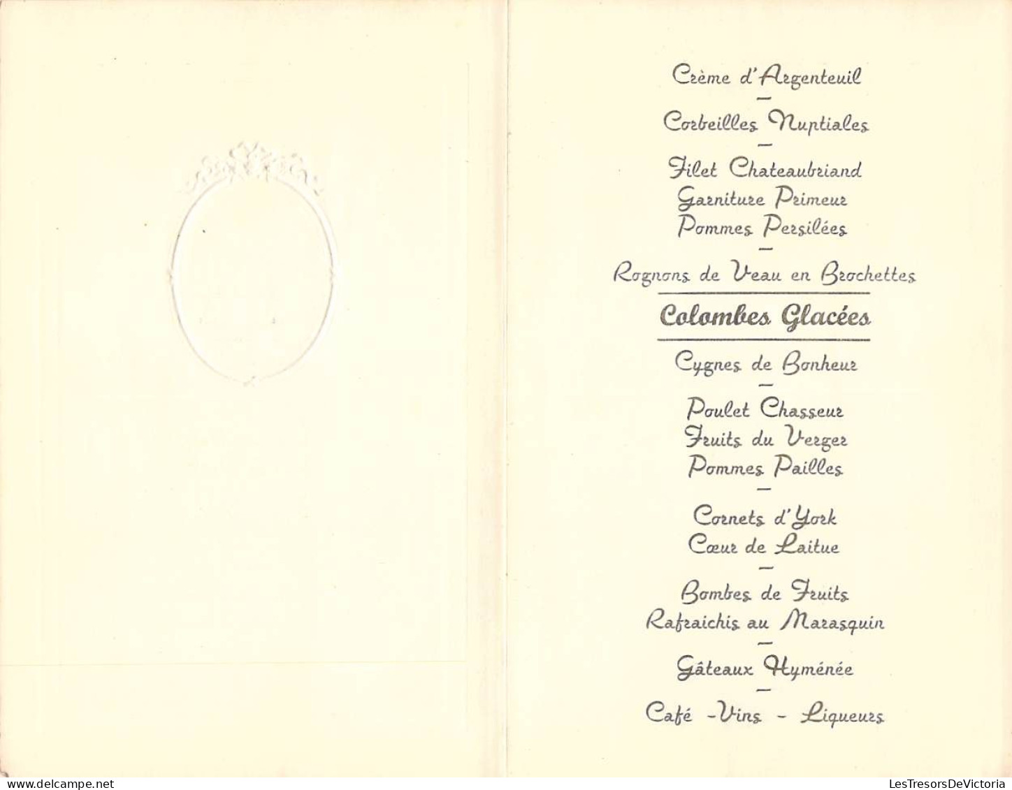 Menus Alberte Gabriel - Nandrin 6 Aout 1955 - Mariage - Lot De 2 - Menükarten