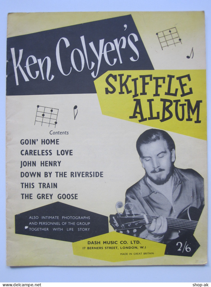 C4462/ Ken Colyers Musiker Jazz Skiffle  Notenheft, Prospekt  1957/1966 - Music