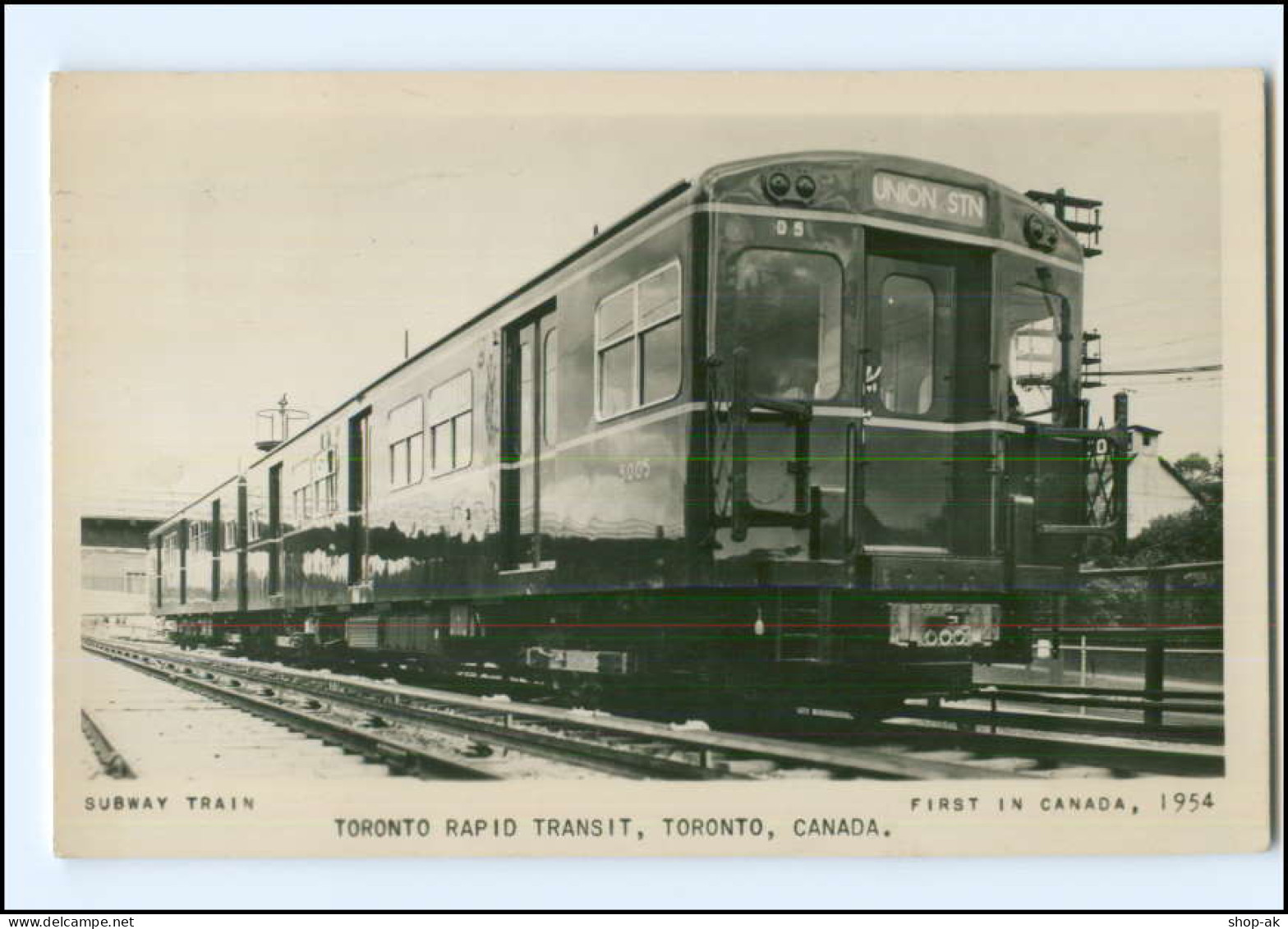 XX004640/ Canada Toronto Rapid Transit Subway Train Eisenbahn Foto AK 1955 - Zonder Classificatie