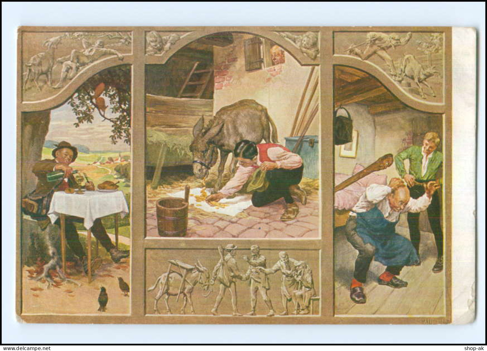 U5968/  Märchen AK Bremer Stadtmusikanten - Ca.1920 - Contes, Fables & Légendes