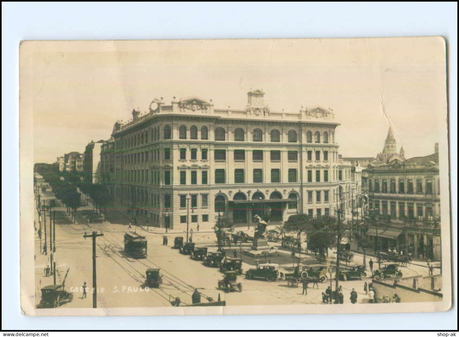 U5963/ Sao Paulo  Straßenbahn Foto AK Brasilien Brazil Ca.1935 - Altri & Non Classificati