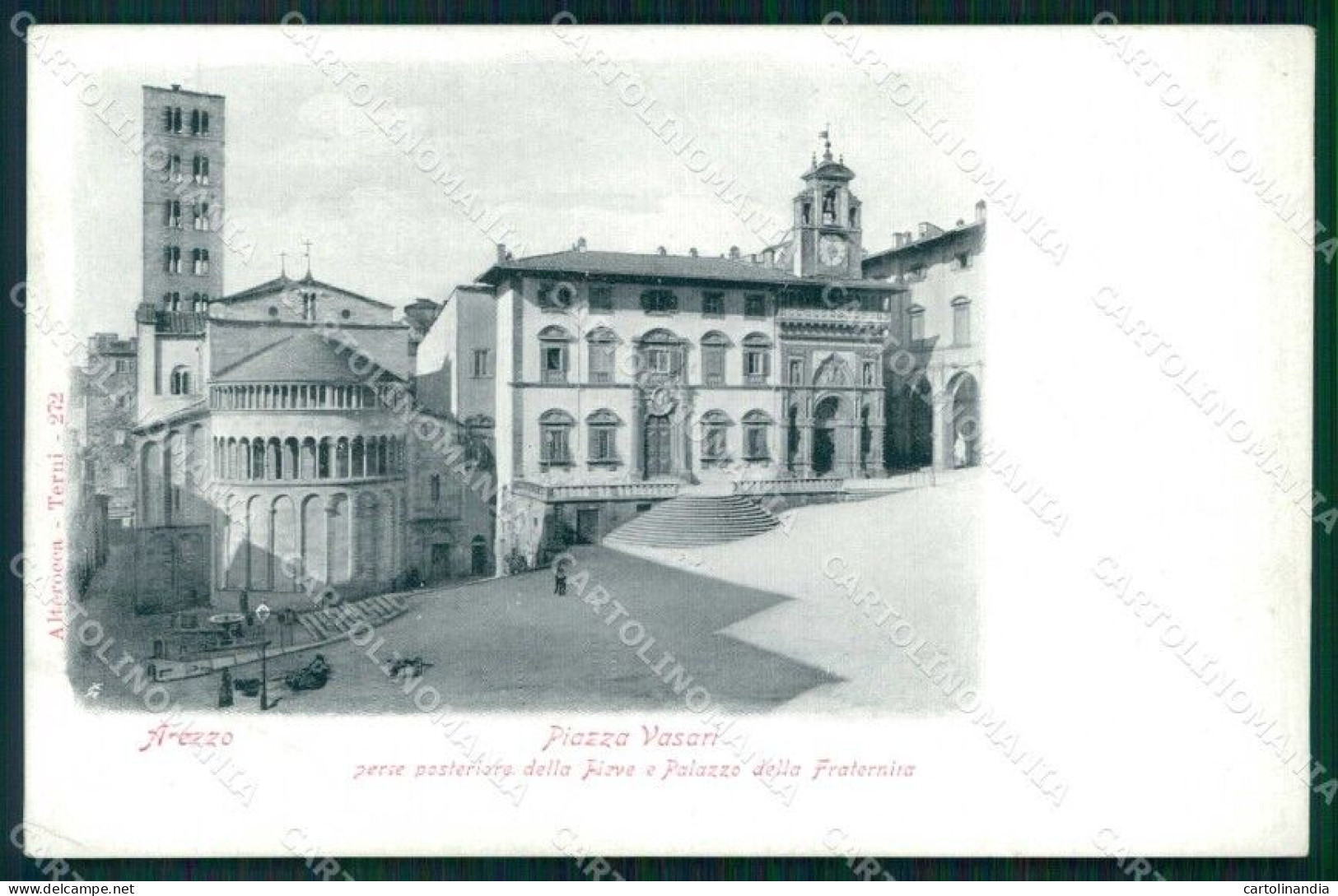 Arezzo Città Piazza Vasari Palazzo Fraternità Alterocca 272 Cartolina RB5497 - Arezzo