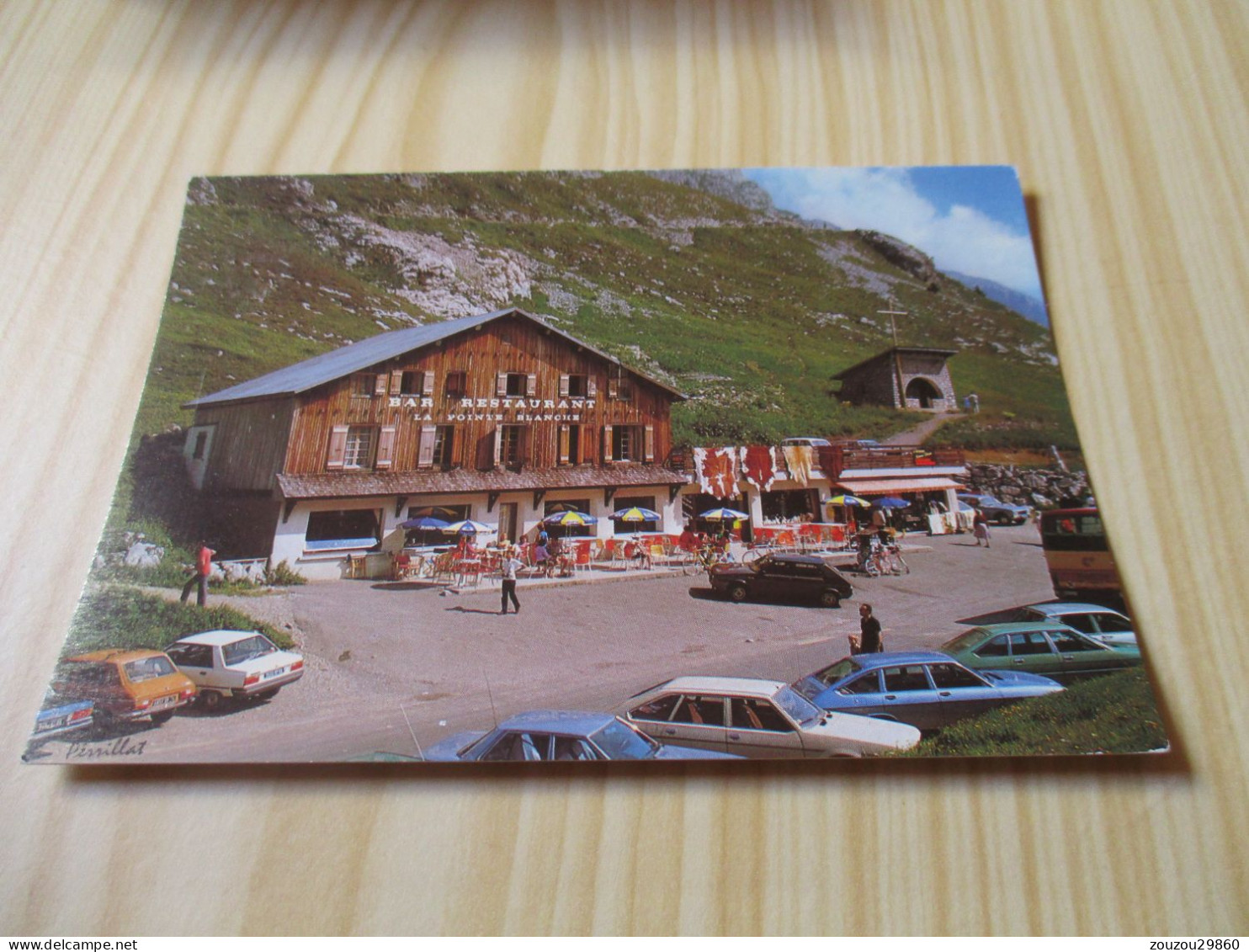 Le Grand Bornand  (74).Col De La Colombière - Bar-Restaurant-Souvenirs " La Pointe Blanche " - Carte Animée. - Le Grand Bornand