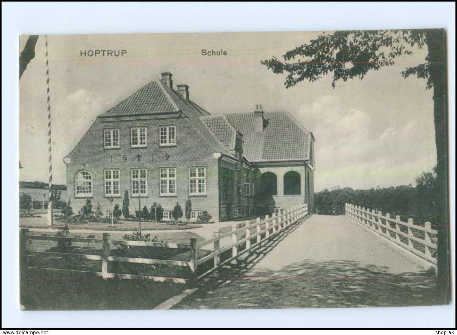 U5563/ Hoptrup  Schule Nordschleswig AK 1913 - Nordschleswig