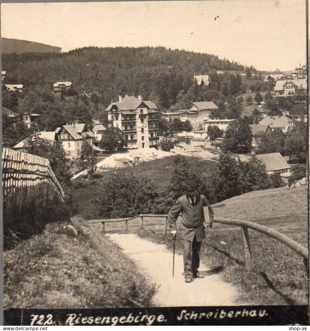 AK-01042/ Riesengebirge Schreiberhau Schlesien Stereofoto Ca.1905  - Non Classés