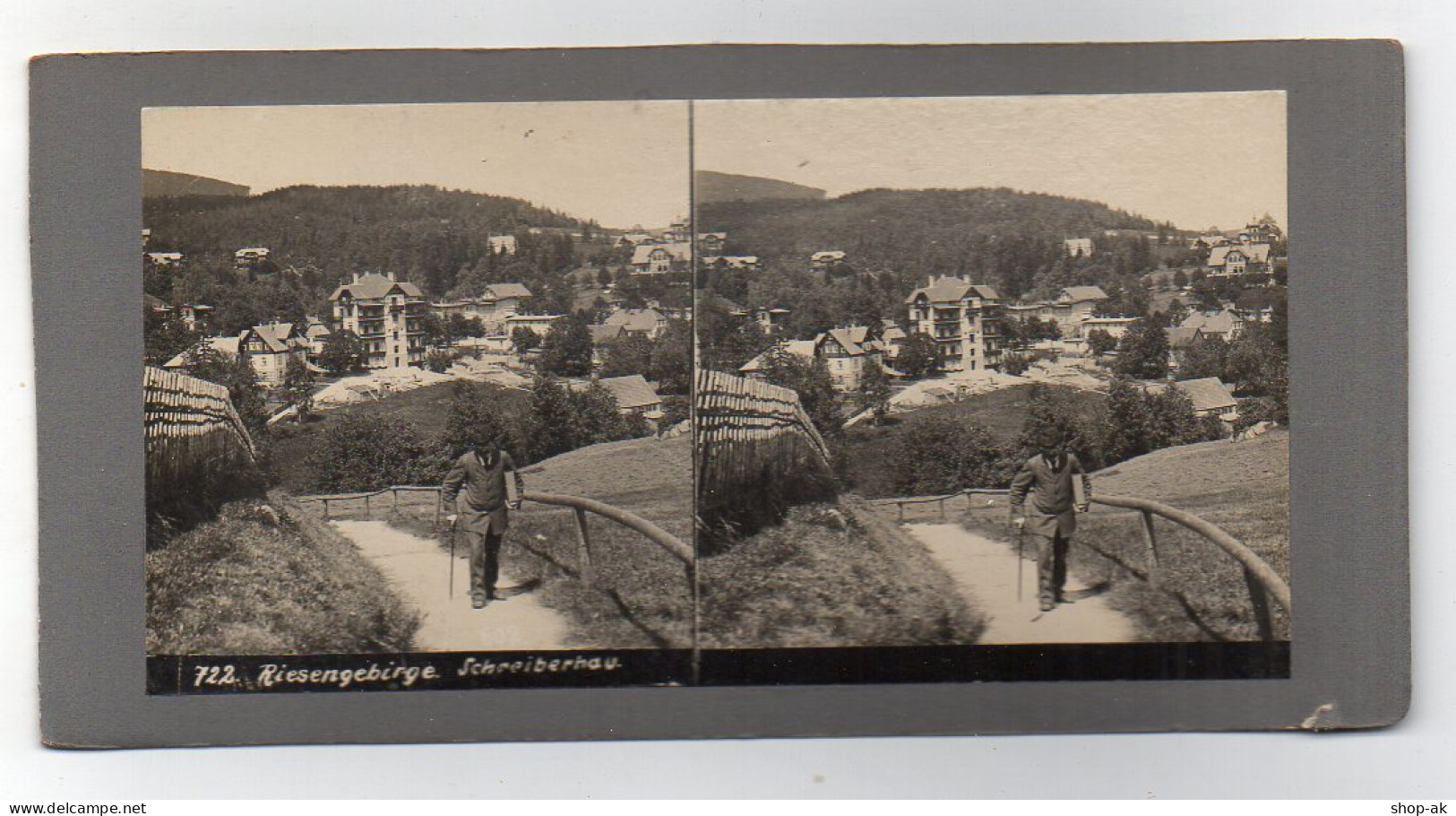 AK-01042/ Riesengebirge Schreiberhau Schlesien Stereofoto Ca.1905  - Non Classés