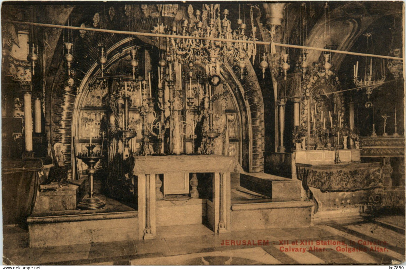 Jerusalem - Calvary Altar - Palestine