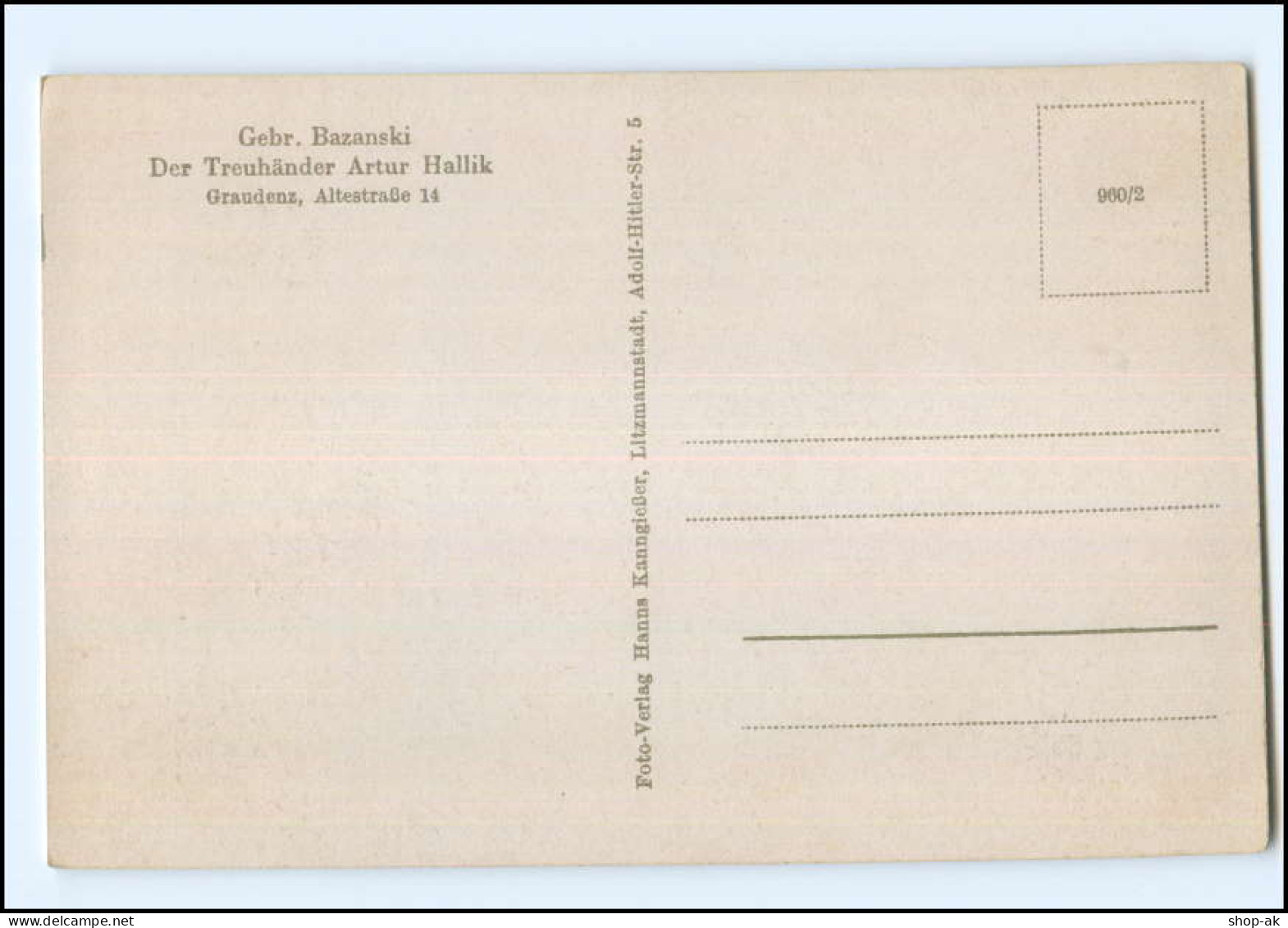 U5171/ Graudenz Adolf H.-Platz AK - Westpreussen