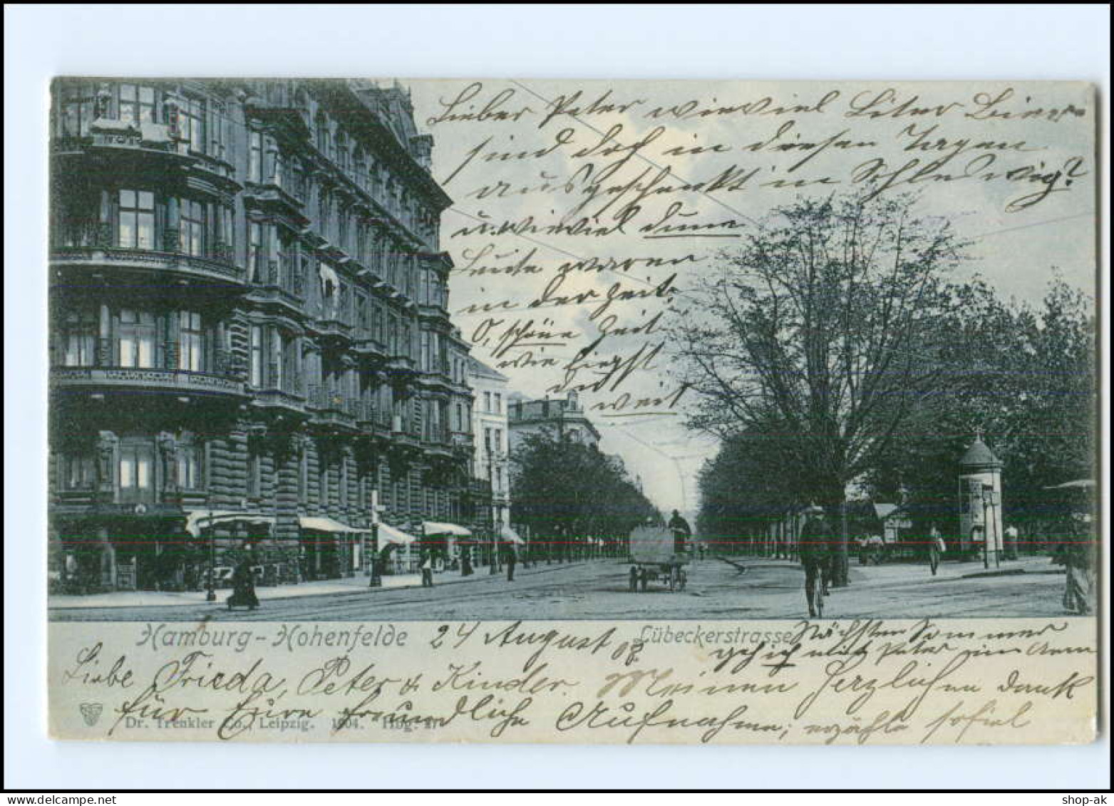 XX003403/ Hamburg Hohenfelde Lübeckerstraße 1908 AK - Noord