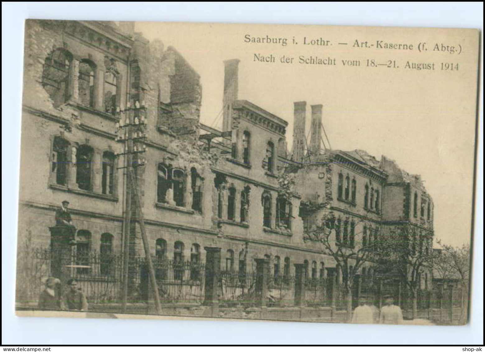 XX003304/ Saarburg In Lothringen  Art. Kaserne Zerstört  AK 1914 1. Weltkrieg - Lothringen