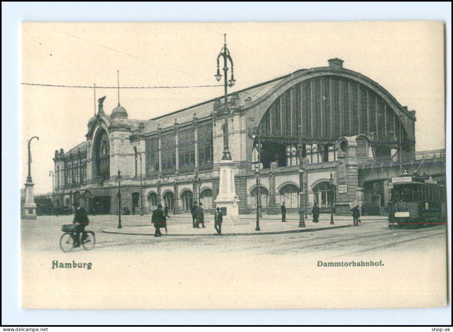 XX003266/ Hamburg Dammtorbahnhof Straßenbahn AK 1904 - Eimsbuettel