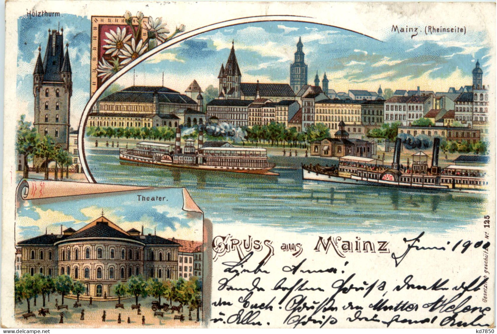 Gruss Aus Mainz - Litho - Mainz