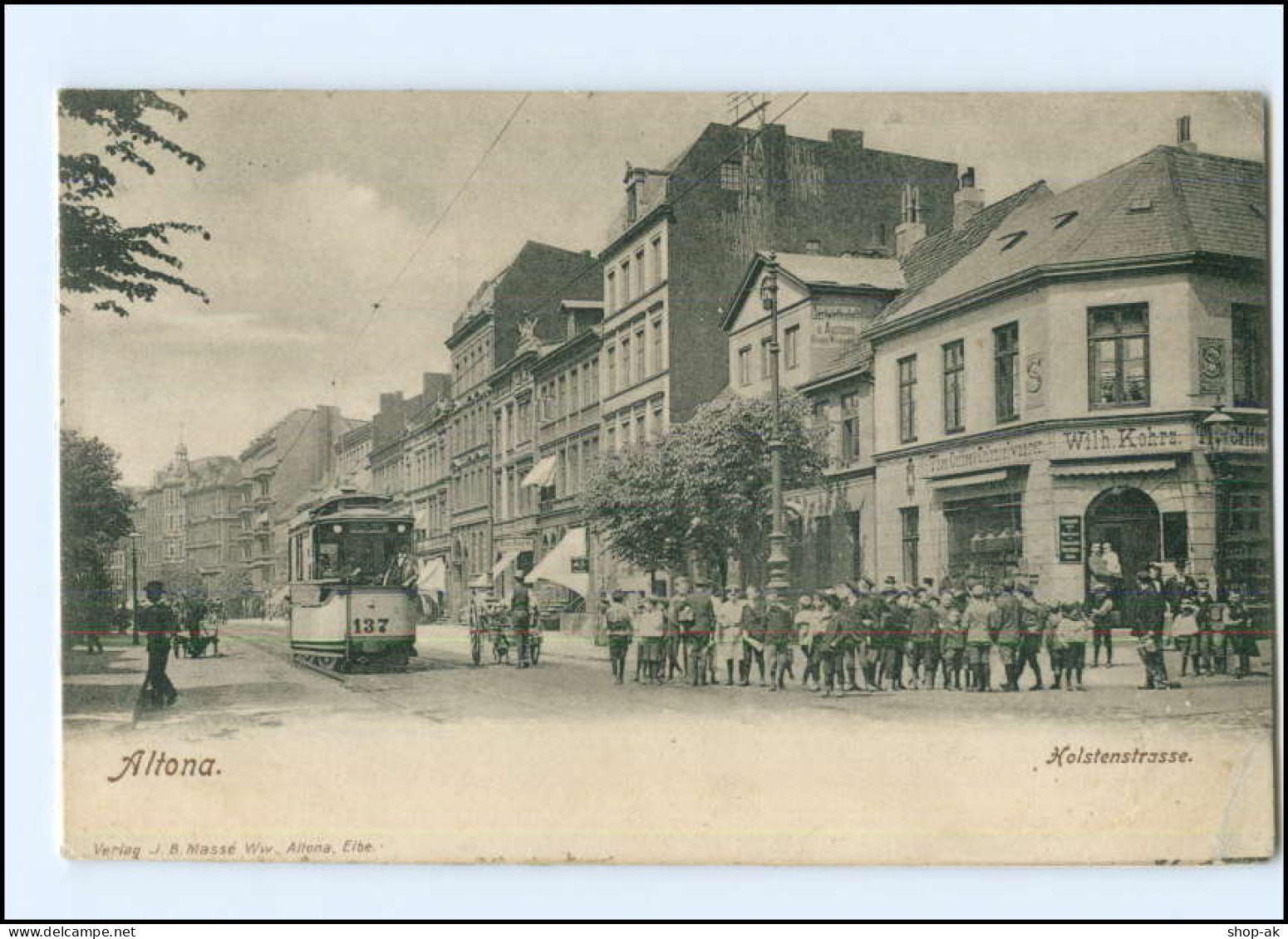 XX003014/  Hamburg Holstenstraße Straßenbahn AK 1910 - Altona