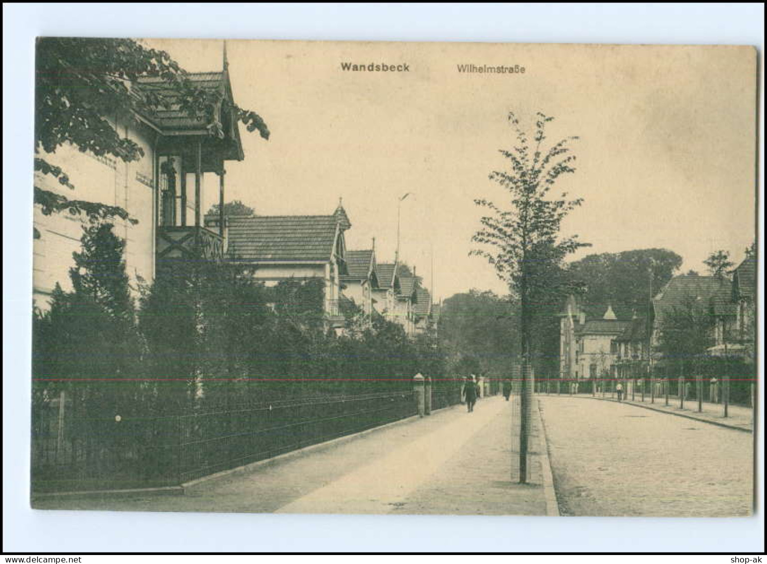 XX002972/ Hamburg Wandsbek Wilhelmstraße AK 1915 - Wandsbek