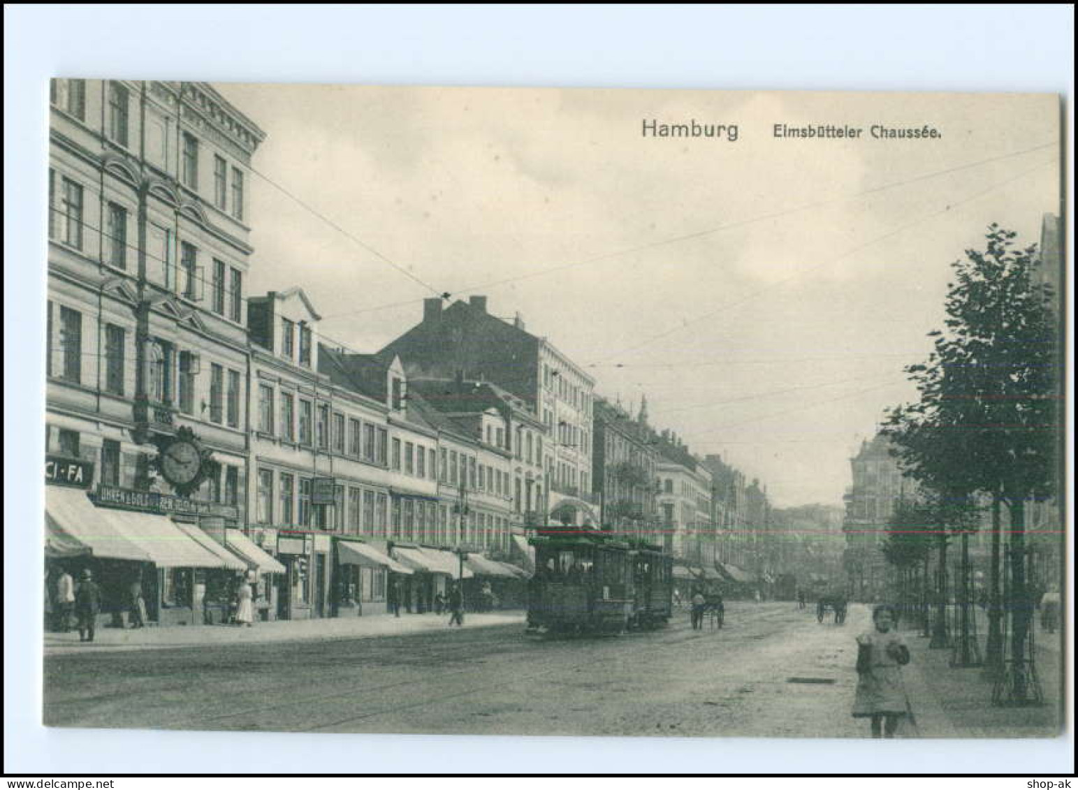 XX002954/ Hamburg Eimsbüttel Straßenbahn Eimsbütteler Chaussee AK Ca.1910 - Eimsbuettel